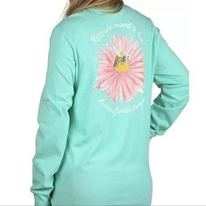 Lauren James Meant to Bee Long Sleeve Cotton Tee